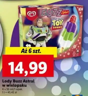 Lidl Algida Lody Buzz Astral 6x55ml oferta