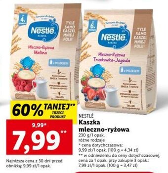 Lidl Nestlé Kaszka mleczno-ryżowa 230 g oferta