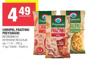 CHRUPKI, PRAŻYNKI PRZYSNACKI INTERSNACK 110-150g