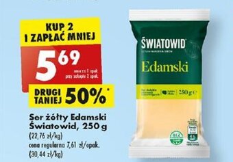 Biedronka Ser żółty Edamski Światowid, 250 g oferta