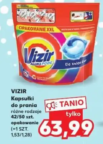 Kaufland Vizir Kapsułki do prania różne rodzaje 42/50 szt. oferta