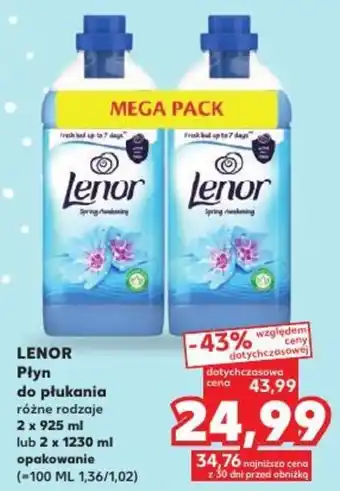 Kaufland LENOR Płyn do płukania 2 x 925 ml oferta
