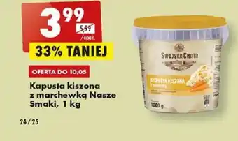 Biedronka Kapusta kiszona Nasze Smaki 1kg oferta