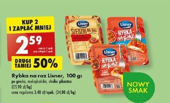 Biedronka Rybka na raz Lisner, 100 g oferta