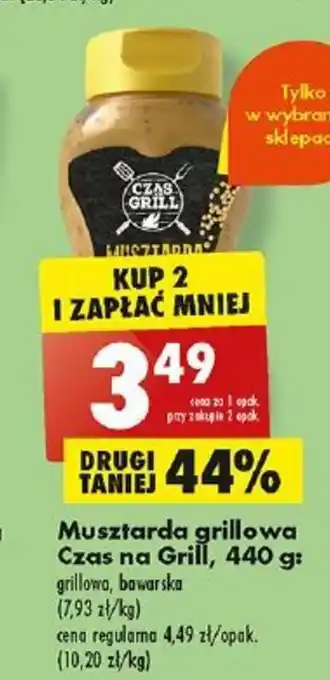 Biedronka Musztarda grillowa Czas na Grill, 440 g oferta