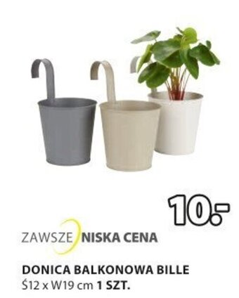 JYSK DONICA BALKONOWA BILLE Ś12 x W19 cm 1 SZT. oferta