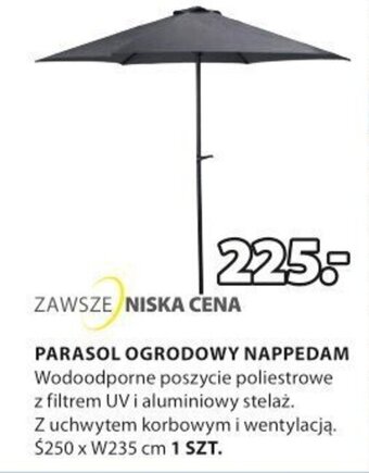 JYSK PARASOL OGRODOWY NAPPEDAM oferta