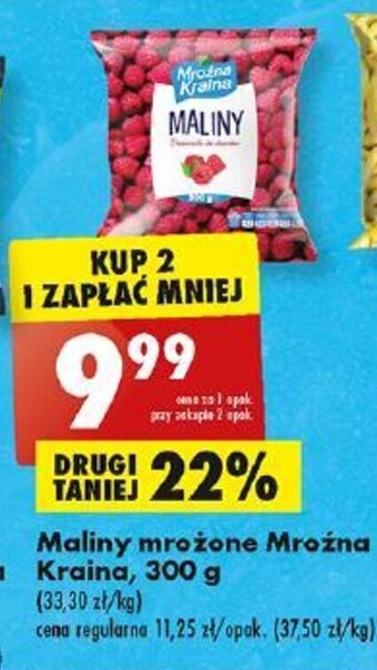 Biedronka Maliny mrożone Mroźna Kraina, 300 g oferta