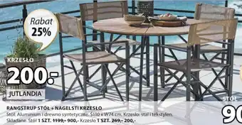 JYSK JUTLANDIA RANGSTRUP STÓŁ Ś110xW74cm oferta