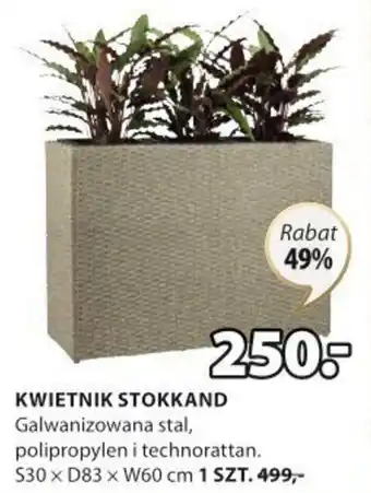 JYSK KWIETNIK STOKKAND S30 x D83 x W60 cm 1 SZT. oferta