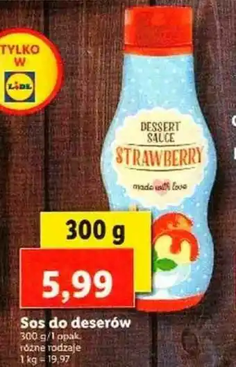 Lidl Sos do deserów 300g oferta