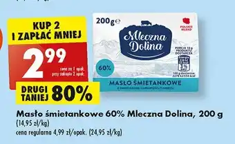 Biedronka Masło śmietankowe oferta