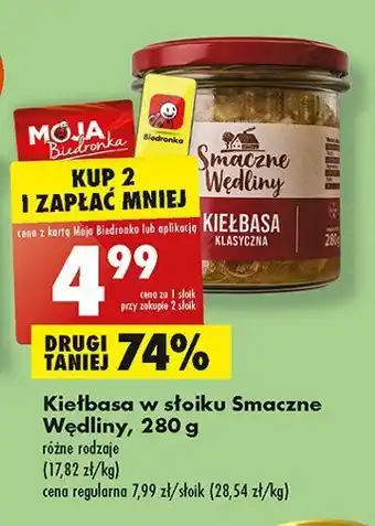 Biedronka Kiełbasa klasyczna oferta