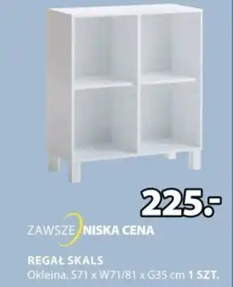 JYSK REGAŁ SKALS Okleina. S71 x W71/81 x G35 cm 1 SZT. oferta