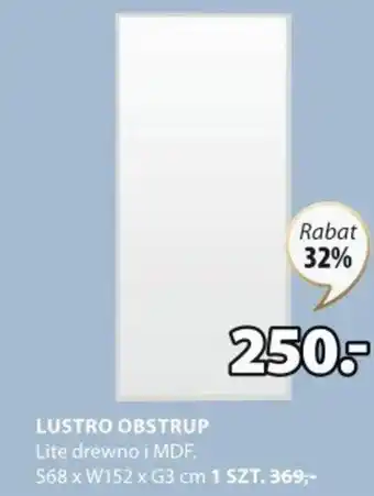 JYSK LUSTRO OBSTRUP S68xW152xG3cm oferta