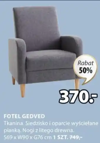 JYSK FOTEL GEDVED 569 x W90 x G76 cm 1 SZT. oferta