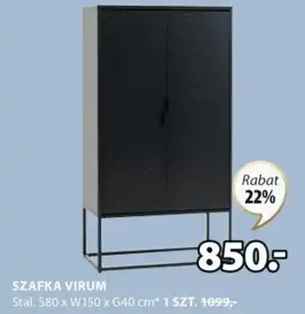 JYSK SZAFKA VIRUM S80xW150xG40cm oferta