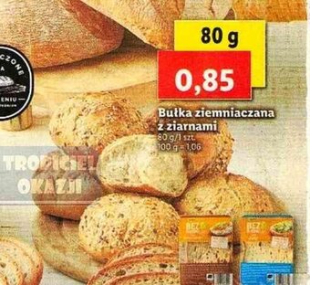 Lidl Bułka ziemniaczana z ziarnami 80g oferta