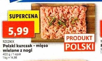 Lidl Polski kurczak mięso mielone z nogi 400g oferta