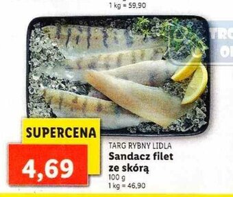 Lidl Sandacz filet ze skórą 100g oferta