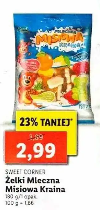 Lidl Żelki Mleczna Misiowa Kraina 180g oferta