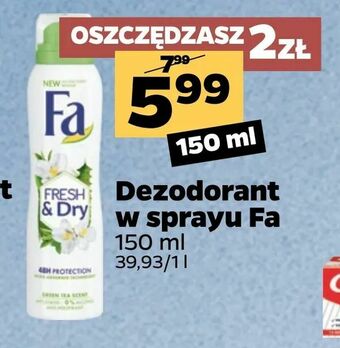 Netto Dezodorant w sprayu Fa oferta