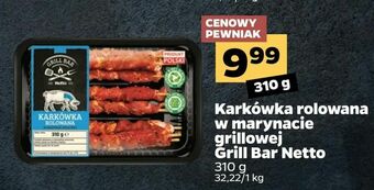 Netto Karkówka rolowana w marynacie grillowej Grill Bar Netto oferta