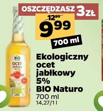 Netto Ekologiczny ocet jabłkowy 5% BIO Naturo oferta