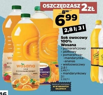 Netto Sok owocowy 100% Wosana oferta