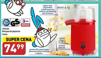 ALDI Maszyna do popcornu oferta