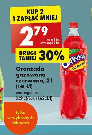Biedronka Oranżada czerwona oferta