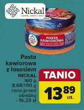 Carrefour Market Pasta kawiorowa z łososiem oferta