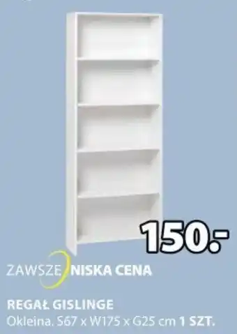 JYSK REGAŁ GISLINGE 567 x W175 x G25 cm 1 SZT. oferta
