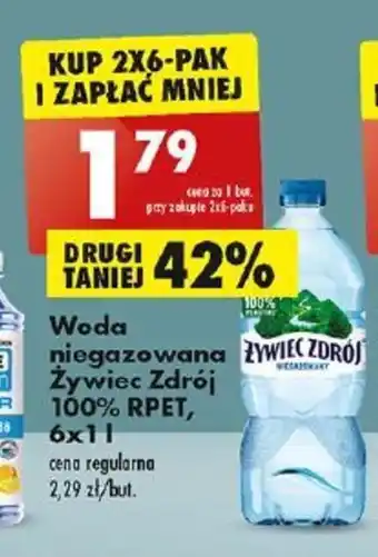 Biedronka Żywiec Zdrój Woda niegazowana mineralna 6x1l oferta