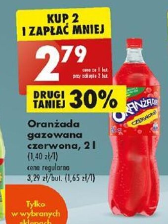 Oranżada gazowana czerwona, 2l