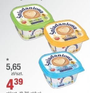 Społem Śniadaniowa margaryna o zmniejszonej zawartości tłuszczu o smaku wiejskiego masła 450 g oferta