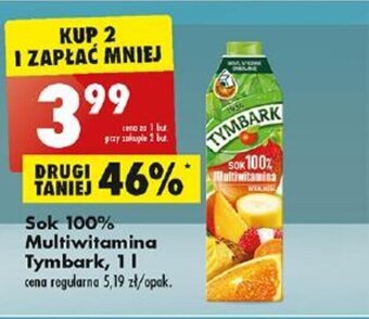 Biedronka Sok 100% Multiwitamina Tymbark, 1l oferta