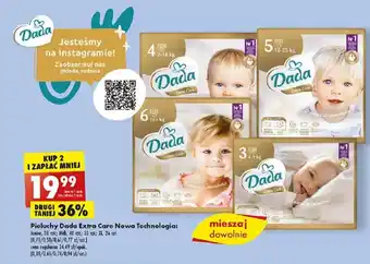 Biedronka Pieluchy Dada Extra Care Nowa Technologia oferta