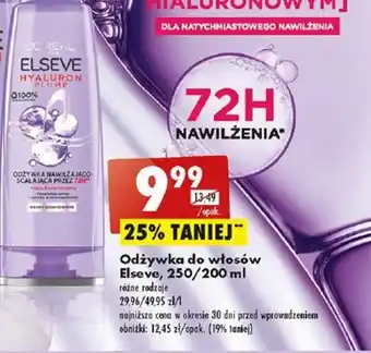 Biedronka Odżywka do włosów Elseve, 250/200 ml oferta