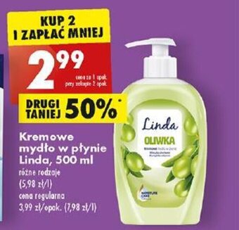 Biedronka Kremowe mydło w płynie Linda, 500 ml oferta