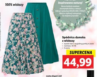 Lidl Spódnica damska z wiskozy oferta