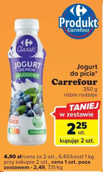 Carrefour Express Jogurt do picia jagodowy oferta