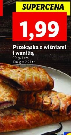 Lidl Przekąska z wiśniami i wanilią oferta