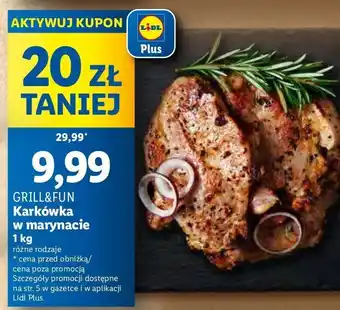 Lidl Karkówka w marynacie ziołowo-czosnkową oferta