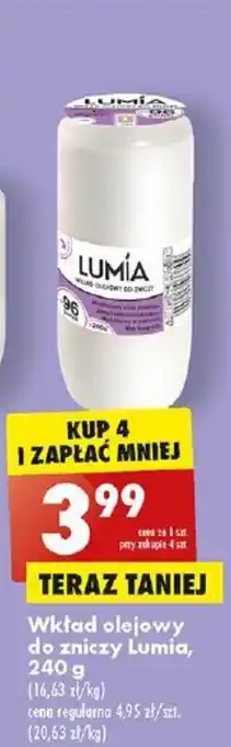 Biedronka Wkład olejowy do zniczy Lumia 240g oferta
