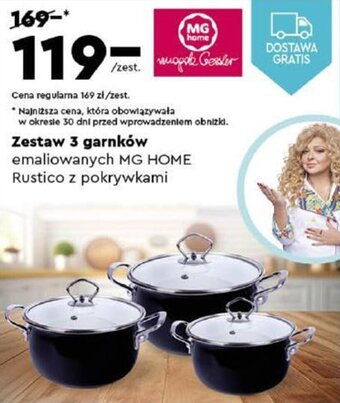 Biedronka Zestaw 3 garnków oferta