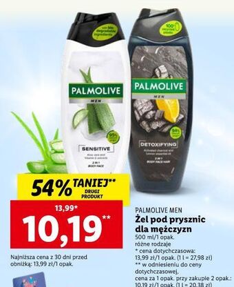 Lidl Żel pod prysznic detoxifying 3w1 palmolive for men oferta