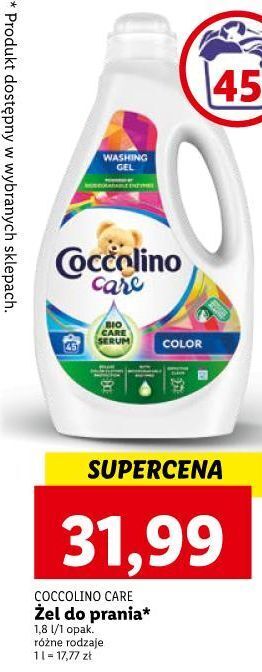 Lidl Żel do prania color coccolino care oferta