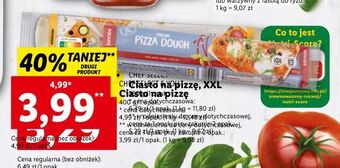 Lidl Ciasto do pizzy chef select & you oferta