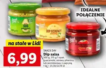 Lidl Dip pomidorowy z papryką pikantny snack day oferta
